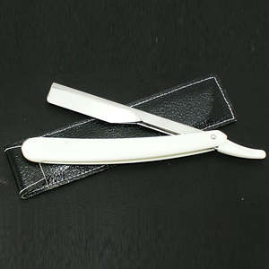 Navajas de Afeitar Profesionales para Barbería, Navajas de Acero Inoxidable de Una Sola Hoja, Afeitadoras para Uso en Salón y Depilación con Estuche - Product Image 2