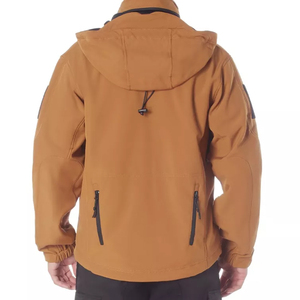 2025 Newest Design Men's Softshell Hooded Stand Collar Jacket High Street Style Factory Made Winter Wear for Adults at Low Price - Product Image 3