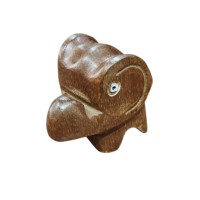 Statue d'éléphant mignon Sculpture en bois Art déco pour décorations de bureau à domicile Statues en bois fonctionnelles Figurines pour bureau à domicile