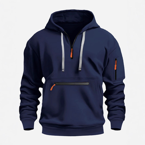 2025 Venta al por mayor personalizado de gran tamaño grueso en blanco peso pesado 400gsm Sudadera con capucha 100% algodón Tallas grandes sudaderas con capucha y sudaderas para hombres - Product Image 2