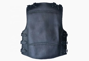 Chaleco de cuero para motocicleta a la moda, chaleco de cuero sin mangas personalizado para motociclistas, chaleco de cuero original para hombre. - Product Image 2