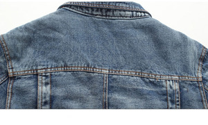 Vente en gros de veste en jean personnalisée vintage plain funky surdimensionné Veste en jean délavé à l'acide pour homme à la mode vêtements de rue Veste en jean de qualité - Product Image 4