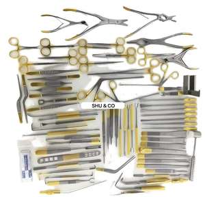 Ensemble de chirurgie de rhinoplastie de haute qualité, instruments chirurgicaux manuels pour la rhinoplastie, ensemble de poignées dorées, kit d'instruments chirurgicaux dentaires - Product Image 1