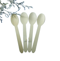 Cuillère à couverts en bois taille 160mm pour la restauration rapide et les aliments à emporter à usage unique, cuillère en bois jetable conviviale pour les utilisateurs
