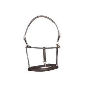 Licol de cheval en cuir de style anglais de qualité supérieure cuir rembourré doux marron léger avec matériel en laiton parfait pour l'équitation - Product Image 3