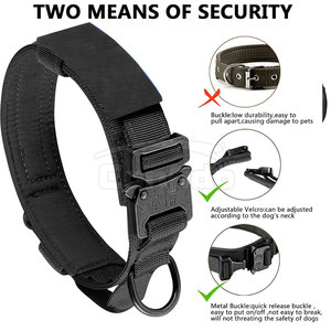 Collier confortable pour animaux de compagnie, doublure douce, coutures durables, taille réglable, pour la promenade, l'entraînement, les voyages, les activités de plein air - Product Image 5