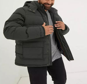 OEM personalizado Slim Fit Puffer abajo Chaqueta para los hombres Unisex High Street Style con nuevo diseño de tela de la burbuja para el invierno - Product Image 5