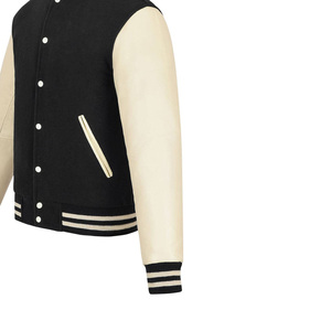 Custom Men Letterman Varsity <b>Jackets</b> Warm Winter College <b>Baseball</b> <b>Jacket</b> For Men <b>Bomber</b> Leather Sleeves Embroidered Logo - Product Image 4