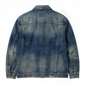 Veste en jean pour homme personnalisée, veste en jean décontractée unie, vente chaude, veste en jean élégante pour homme, veste décontractée pour adultes - Product Image 2