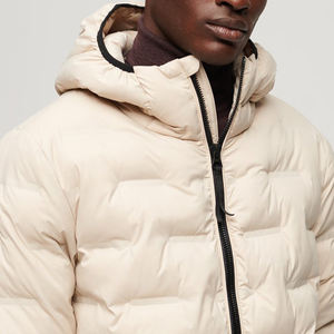 Veste matelassée à capuche en duvet vintage imperméable et chaude pour hommes, vente en gros, impression de logo, livraison DDP - Product Image 2