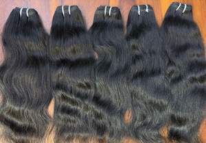 100% Extensions de cheveux humains indiens naturels Meilleure qualité Fournisseurs propres Vente en gros Fourniture de cheveux de temple - Product Image 6