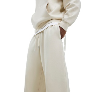 Custom Men Tracksuit 100% Cotton Heavyweight Oversized Jogging Sweat Suit Fleece Oversized Men Sweatpants and Hoodie <b>Set</b> for men - Product Image 3