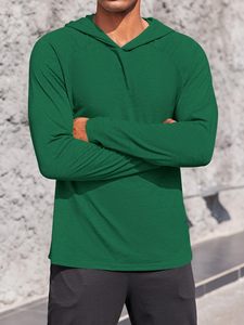 Sudadera Deportiva de Compresión para Hombre, Corte Regular, para Entrenamiento, con Capucha, Personalizable con Logotipo OEM, Lisa, para Gimnasio, Transpirable - Product Image 2