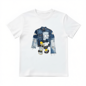T-Shirt Unisex 210GSM 100% Cotone Modello Rose Taglia 2XL Abbigliamento Casual Aderente Oversize con Stampa Termica DTG - Product Image 2