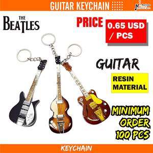 Porte-clés de guitare miniature décoration pour porte-clés et porte-clés accessoires souvenirs - Product Image 2