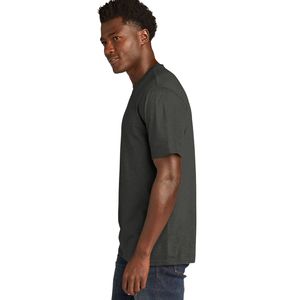 Top vente T-shirt en coton pour hommes à col rond 100% haut de fitness tricoté avec motif solide taille personnalisée vêtements d'été décontractés - Product Image 4