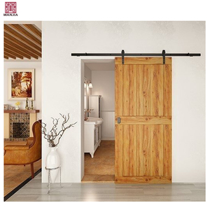 Portes coulissantes de <span class=keywords><strong>grange</strong></span> modernes WANJIA 36x80, grandes portes principales en bois, designs de portes de <span class=keywords><strong>grange</strong></span> intérieures résidentielles - Product Image 5