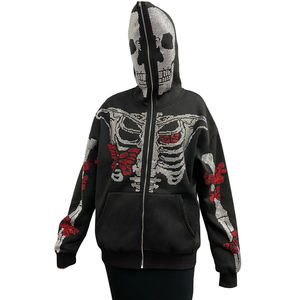 Vente Chaude – Sweat à Capuche Homme Personnalisé pour l'Automne, 100% Coton, Coupe Droite Décontractée, Couleur Unie, Vente en Gros, Personnalisable, Fermeture Éclair Intégrale - Product Image 1