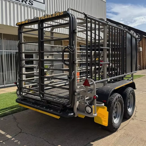 Heavy Duty Cattle Livestock <b>Trailer</b> Factory Direct Sale agricultural animal transport <b>trailer</b> farm <b>trailer</b> for cattle transport - Product Image 4