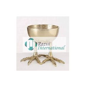 Bol à pied rond de forme organique Bol de fantaisie le plus design Nouveau design Décoration Bols de service de luxe de meilleure qualité pour la nourriture - Product Image 2