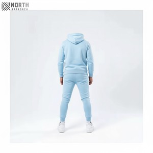 Conjunto de ropa con capucha, conjuntos de Chándales, gimnasio muscular, deportes, y sudaderas joggers, conjuntos para hombres, chándales de algodón 100% de lujo - Product Image 2