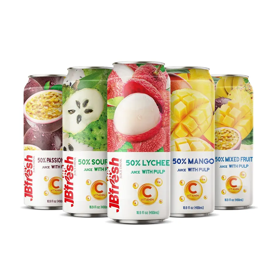 Jb'vers 50% Vers Vruchtensap Drinken Lychee Vietnam Groothandelsprijs Drankenfabrikant Fruit-En Groentesapleverancier