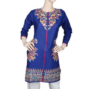 Kurti Bordado para Mujer - Azul Rey - Product Image 2