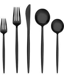 Ensemble de vaisselle, couverts de qualité, acier inoxydable de qualité alimentaire, ensemble de couverts couteau, fourchette, cuillère, couverts à thé, ensemble de couverts en acier miroir - Product Image 4