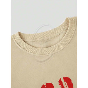 Sudadera con estampado gráfico con forro térmico de gran tamaño transpirable de manga larga personalizada para hombre - Product Image 5