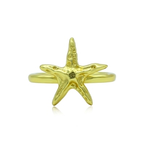 Anillo Vintage de Latón con Baño de Oro de 18K, Incrustaciones de Piedras Preciosas con Tecnología de Garras, Ideal para Regalo Infantil - Product Image 1