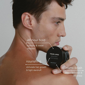 Pomade capillaire biologique à label privé, <span class=keywords><strong>cire</strong></span> à forte tenue, brillance, volumisante, coiffage des cheveux, 50g, fournisseur en gros - Product Image 5