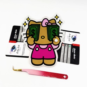 Herramientas para Pestañas Lucky Lash, Placas de Acrílico para Pestañas Hello Kitty, Serie Money Maker con Logotipo Personalizado, Extensión de Pestañas Magnéticas, Placa de Pestañas Personalizada - Product Image 1