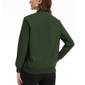 Chaqueta de mujer con logotipo personalizado de alta calidad y precio bajo, chaqueta de fregado transpirable ligera para mujer - Product Image 4