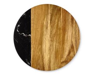 El producto más popular Mármol & Madera Lazy Susan hecho a mano más vendido con mármol de primera calidad Lazy Susan - Product Image 3