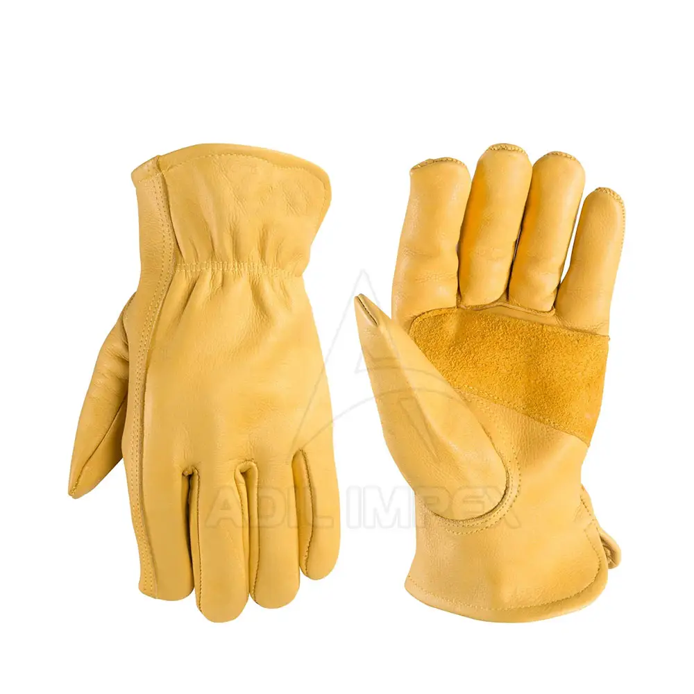Safety Gloves Cowhide Leather Working Gloves For Hand-Protections Customize Wear Guardian Gloves