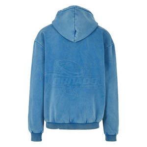 Sweat-shirts pour hommes de qualité supérieure, tendance, délavés à l'acide, 100% coton, uni, hiver, taille personnalisée - Product Image 2