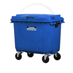 Turkish Manufacturer Hot Sale High Quality Best Product Luxury 660 LT Plastic Waste Container Color Blue - Product Image 1