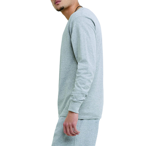 เสื้อยืดผ้าฝ้าย100% ลายสีทึบสำหรับผู้ชายเสื้อยืดคอกลมแขนยาวสั่งติดฉลากได้ตามต้องการ - Product Image 2