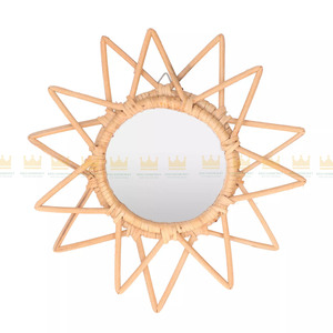 Offre Spéciale classique rotin maquillage miroir innovant rétro dressing salle de bain Art décoration personnalisable Design moderne - Product Image 1