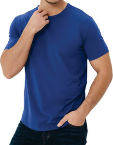 Crew Fitness T-shirts pour hommes Chemise à manches courtes de haute qualité Logo sérigraphié en soie Trendy Casual Fit Premium 100% Polyester - Product Image 4