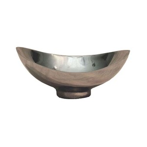 Cuenco de Metal decorativo con Acabado niquelado brillante, cuenco contenedor de frutas, cuenco de fruta de diseño martillado de Metal de aluminio de gran venta - Product Image 6
