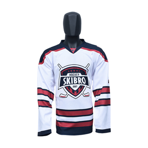 Maillot de hockey sur glace unisexe personnalisé Nouveau design Vêtements de sport fabriqués au Pakistan avec le nom de l'équipe OEM - Product Image 1