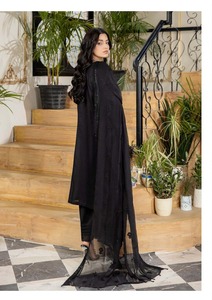 ชุดสูทปากีสถานสำหรับสุภาพสตรีผ้าฝ้าย100% คุณภาพสูงปักลายสำหรับฤดูร้อน - Product Image 6