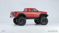 CROSSRC AT4V 1/10 RC Crawler 4WD avec essieux portiques, différentiel indépendant à blocage, boîte de vitesses à 2 rapports, châssis métallique, camion tout-terrain de qualité hobby