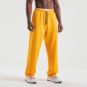 Pantalon de survêtement en molleton 400 GSM pour homme, vêtements de sport, pantalon de pyjama, garçons, taille haute avec cordon de serrage, pantalon de survêtement pour l'entraînement - Product Image 1