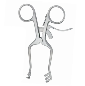 Weitlaner Lot de 2 rétracteurs manuels 5,5" et 7" à pointe mousseuse 3x4 à dents, en acier inoxydable, instruments chirurgicaux vétérinaires certifiés CE - Product Image 6