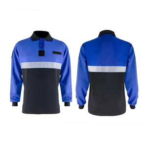 2025 último producto, Piqué de secado rápido transpirable, dos tonos, alta visibilidad, polos de seguridad reflectantes, camisa de seguridad de manga larga - Product Image 6