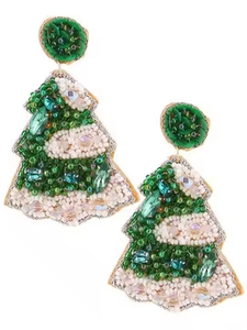 MD Handicrafts Classic <b>Stud</b> <b>Earrings</b> Embroidery Drop Design with Festive Diamond and Pearl Beadwork for Weddings and Parties - Product Image 2