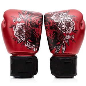 Gants de boxe de sparring en cuir de vachette avec sangle de poignet réglable et doublure intérieure résistante à la transpiration - Product Image 3