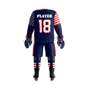 Uniforme de hockey sobre hielo profesional personalizado de alta calidad Ropa deportiva de talla grande que incluye jersey para jugadores Servicio OEM disponible - Product Image 3